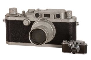 A Giant Leica III Riesen Model Rangefinder Camera