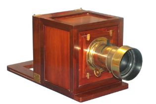 Reproduction Sliding Box Camera with Large Ross Lens