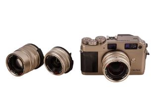 A Contax G1 Rangefinder Camera Outfit