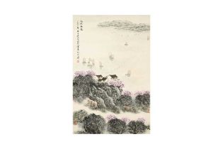 SONG WENZHI 宋文治 (1919 - 1999) Taihu in spring 太湖春色