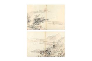 ZHENG SHENG 正聲 (Chinese, 17th / 18th Century) Two landscapes 山水兩幅