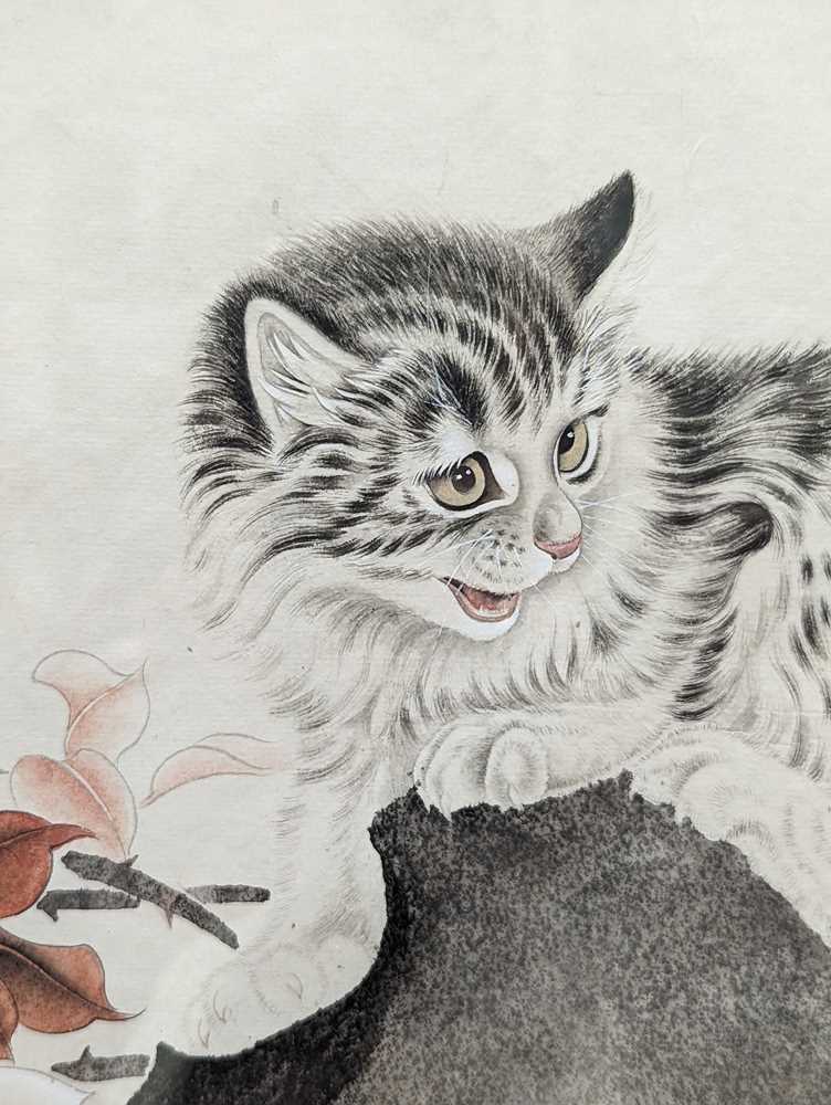 ATTRIBUTED TO CHEN ZENGSHENG (b. 1941) 陳增勝（款） Cat 貓 - Image 5 of 9