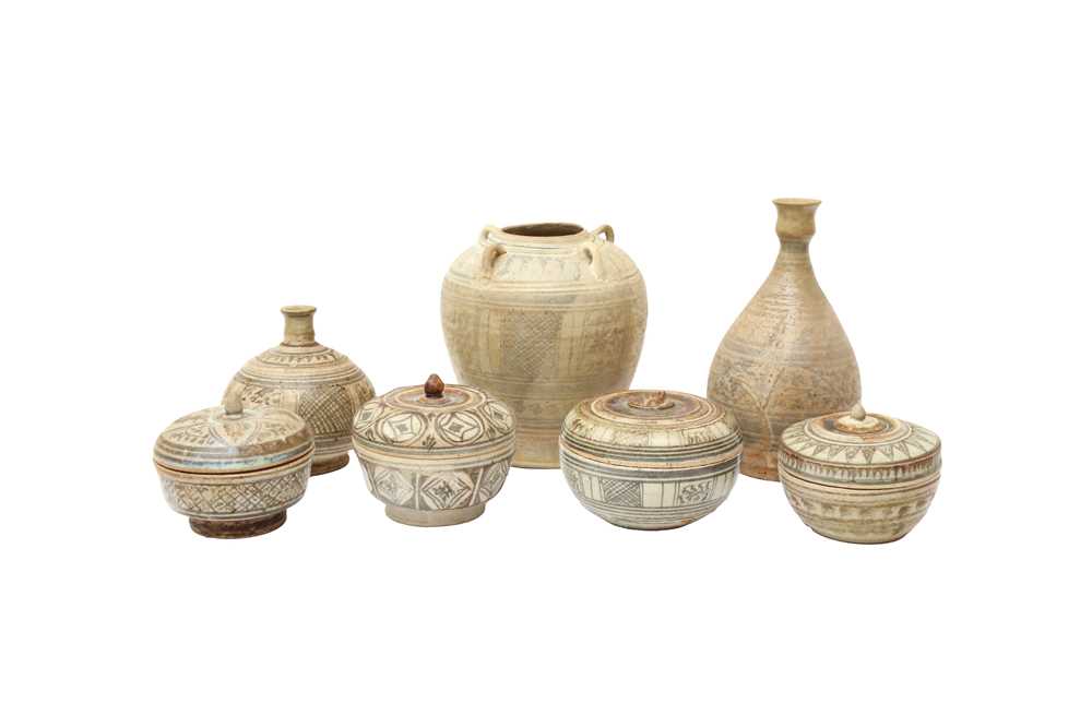 A GROUP OF THAI CERAMICS