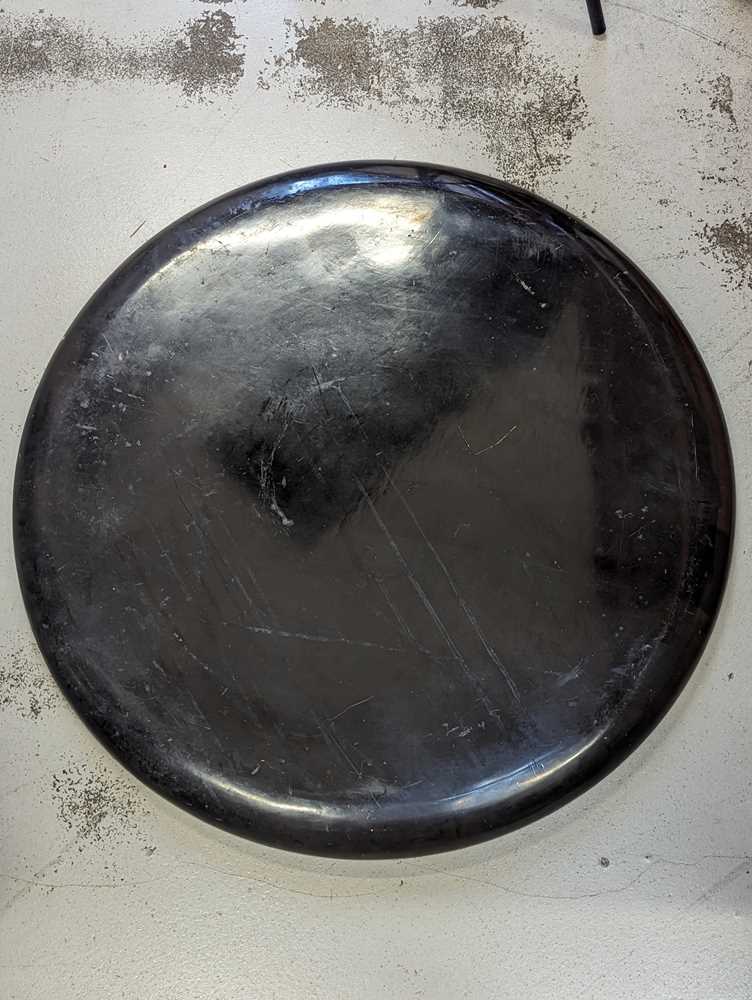 A LARGE JAPANESE CIRCULAR LACQUER PANEL - Image 11 of 16