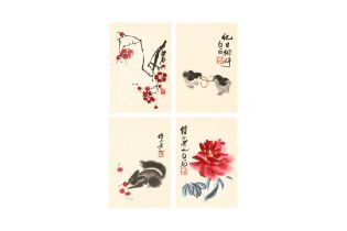 A PRINTED ALBUM OF QI BAISHI PAINTINGS 一九五二年 榮寶齋印 《齊白石畫集》