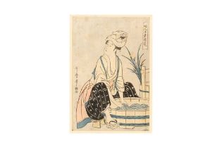 KITAGAWA UTAMARO (1753 – 1806) Sentaku [Washing Clothes]