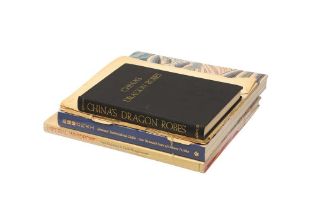 THREE CHINESE IMPERIAL TEXTILES REFERENCE BOOKS 宮庭服飾參考書一組三本