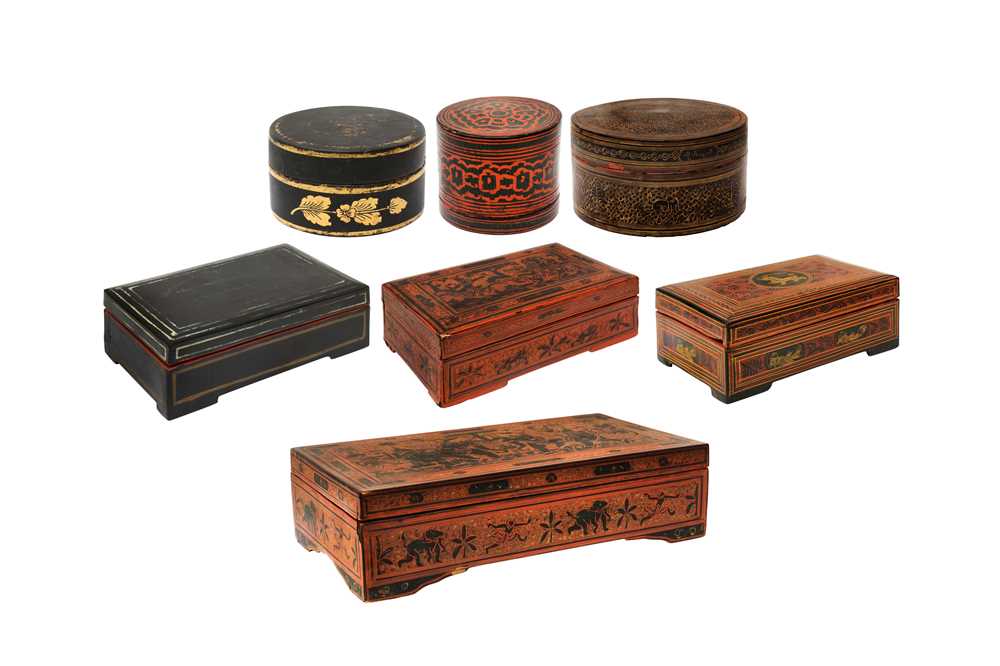 A GROUP OF BURMESE LACQUER BOXES OFFERED ON BEHALF OF PROSPECT BURMA TO BENEFIT EDUCATIONAL SCHOLARS