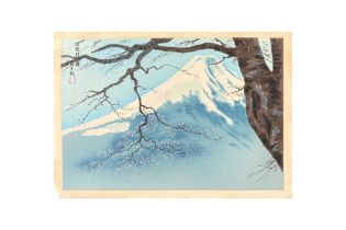 TOMIKICHIRO TOKURIKI (1902 – 2000), HASEGAWA SADANOBU III (1881 – 1963) Mt. Fuji from Tateho; Warrio