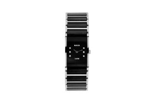 RADO. DIASTAR CERAMIC AND TITANIUM LADIES WRISTWATCH