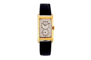 A RARE 18K GOLD LONGINES DOCTORS WATCH