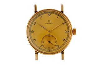 A GENTS VINTAGE 14K GOLD OMEGA DRESS WATCH