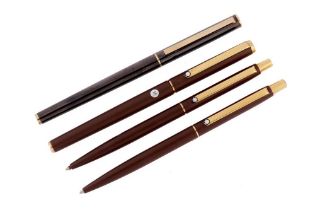 A GROUP OF MONTBLANC SLIMLINE PENS