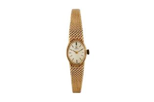 OMEGA. 9CT GOLD LADIES WRISTWATCH