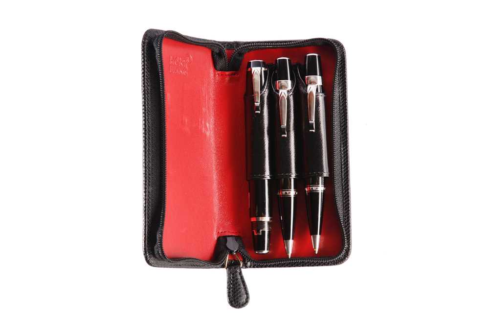 A MONTBLANC BOHEME NOIR PEN SET - Image 2 of 3