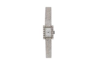 MOVADO. A LADIES DIAMOND WRISTWATCH