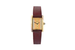 CARTIER. MUST DE CARTIER TANK TRINITY WRISTWATCH