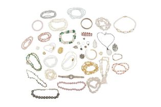 A LARGE GROUP OF COSTUME JEWELLERY