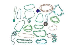 A LARGE GROUP OF COSTUME JEWELLERY