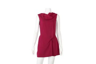 ROLAND MOURET MAGENTA CREPE ZONDA TUNIC - Size 12