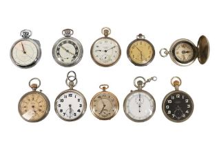 A MIXED COLLECTION OF POCKET WATCHES AND OTHER ITEMS OF INTEREST