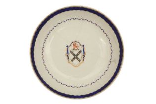 A CHINESE EXPORT ARMORIAL DISH