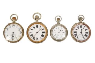 A COLLECTION OF FOUR POCKET WATCHES