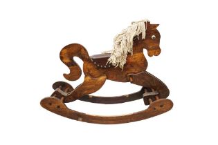 A PLYWOOD ROCKING HORSE, SECOND HALF OF THE 20TH CENTURY