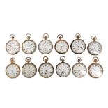 A COLLECTION OF TWELVE POCKET WATCHES