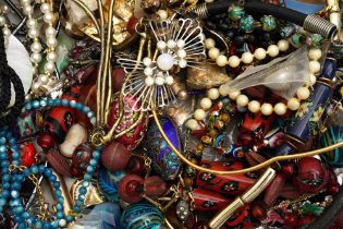 A LARGE GROUP OF COSTUME JEWELLERY