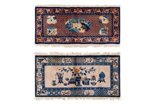 A TWO CHINESE RUGS