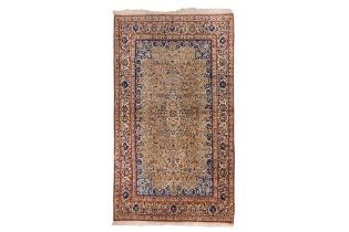 AN EXTREMELY FINE PART SILK NAIN RUG, CENTRAL PERSIA