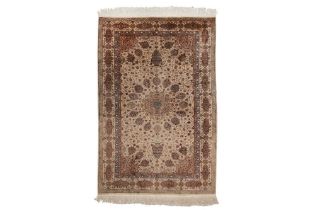 A VERY FINE LAHORE RUG WITH ARDEBIL DESIGN, NORTH INDIA