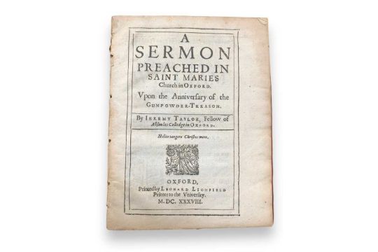 [Law] Taylor. A Sermon..... Upon the Anniversary of the Gunpowder-Treason, 1638