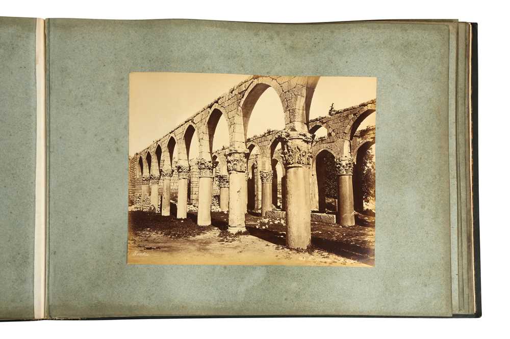 AN ALBUM OF VIEWS WITH PHOTOGRAPHS OF FELIX BONFILS AND SULEIMAN HAKIM: SYRIA, c.1880 - Image 2 of 5