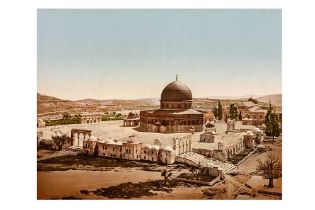 JERUSALEM, MAMMOTH PHOTOCHROM, c.1900.