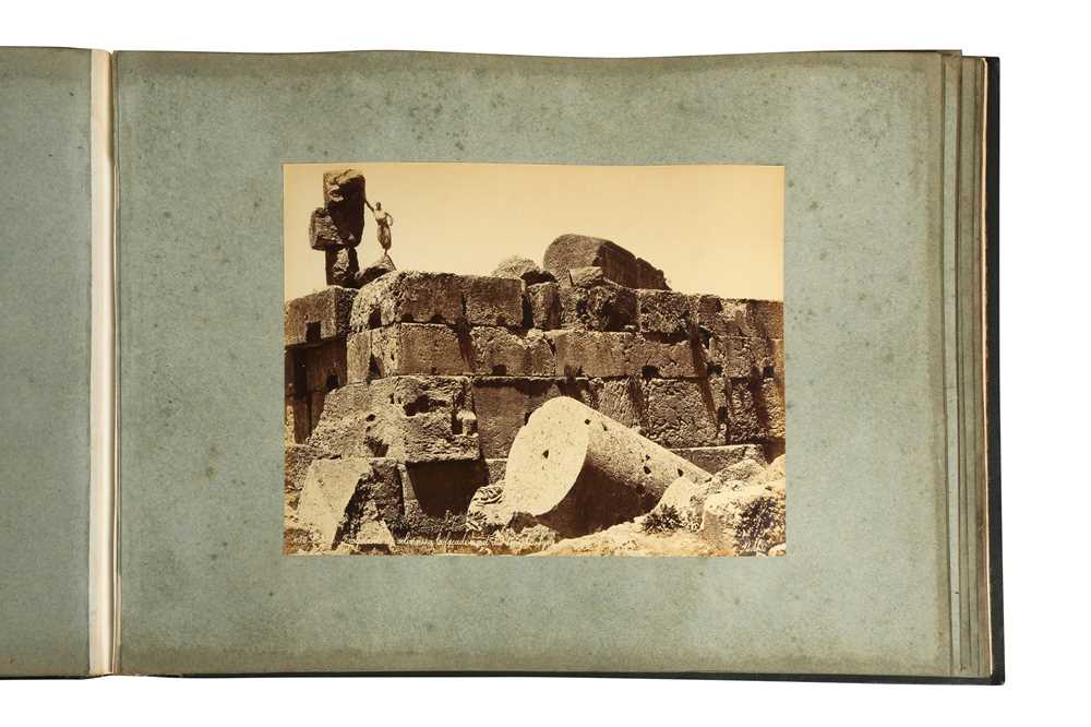 AN ALBUM OF VIEWS WITH PHOTOGRAPHS OF FELIX BONFILS AND SULEIMAN HAKIM: SYRIA, c.1880 - Image 4 of 5