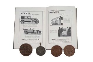 COACHING INTEREST: THREE EXHIBITION MEDALS AND A BOOK ON COACHBUILDING