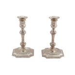 A PAIR OF VICTORIAN STERLING SILVER CANDLESTICKS, LONDON 1896 BY Hawksworth, Eyre and Co Ltd View at