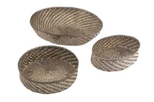 THREE LATE 20TH CENTURY ITALIAN 800 STANDARD SILVER BASKETS, FLORENCE CIRCA 1980 BY FRANCO SACCHI Vi