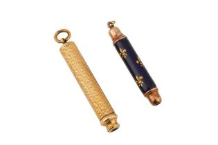 Two unmarked gold cased propelling pencils View at The Barley Mow Centre, W4 4PH from Friday 1st Dec