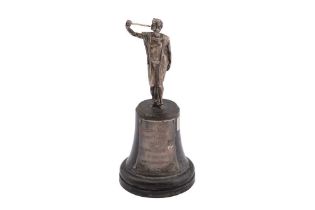 A GEORGE VI STERLING SILVER FIGURAL TROPHY, LONDON 1950 BY GOLDSMITHS AND SILVERSMITHS View at The B