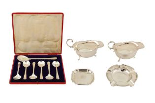 AN EDWARDIAN CASED SET OF DESSERT SPOONS, LONDON 1905 BY SAMUEL JACOB View at The Barley Mow Centre