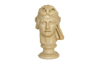 AFTER THE ANTIQUE, A CAST RESIN BUST OF HERCULES