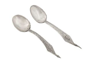 Two mid-20th century Thai silver serving spoons View at The Barley Mow Centre W4 4PH, from Friday 1s