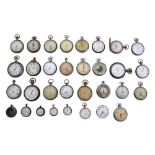 A COLLECTION OF POCKET WATCHES/PROJECT WATCHES