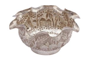 A LATE 19TH / EARLY 20TH CENTURY ANGLO – INDIAN UNMARKED SILVER SUGAR BOWL, CALCUTTA CIRCA 1900 View