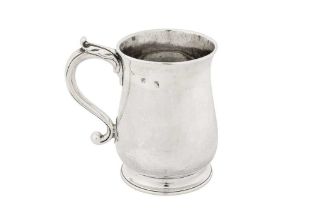 A George II / George III Irish sterling silver mug, Dublin circa 1760 by William Townsend (active 17