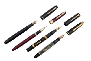 A GROUP OF FOUR FOUNTAIN PENS