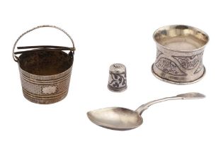 A NICHOLAS II EARLY 20TH CENTURY RUSSIAN SILVER TEA STRAINER, MOSCOW CIRCA 1910 View at The Barley M